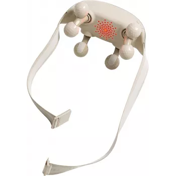 SKG H7 Ultra – Cabezales de masaje grises, masaje combinado, masaje por compresión, masaje amasador, masaje por vibración, cuello, hombros, Gris, Plástico, Botones, Batería