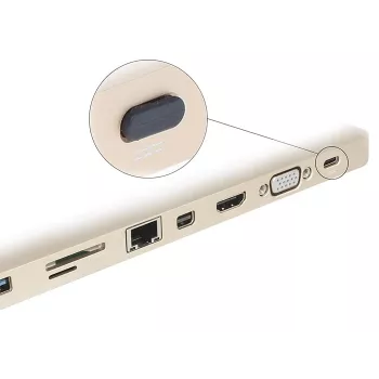 Tapa protectora para conector hembra DeLOCK 64014 USB Type-C negra 10 uds.