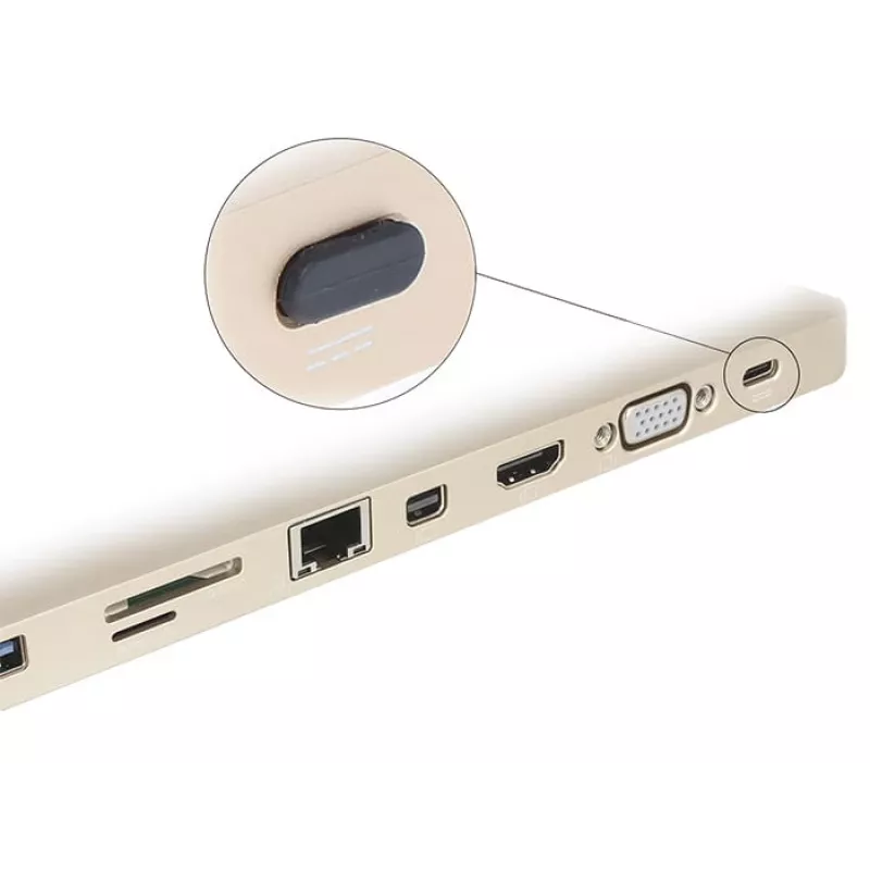 Tapa protectora para conector hembra DeLOCK 64014 USB Type-C negra 10 uds.