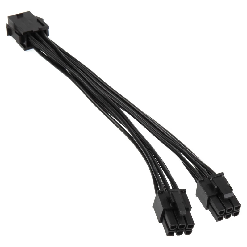 Cable adaptador de alimentación Kolink PGW-AC-KOL-050, de 6 pines PCIe a 2x 6 pines PCIe, 0,15 m, negro