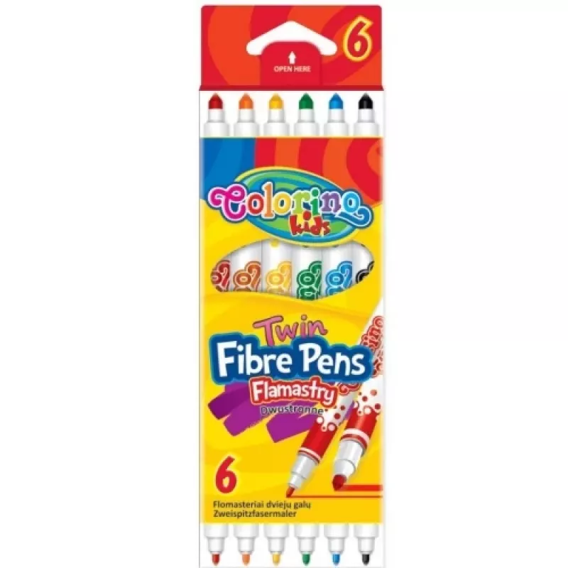 Rotuladores colorino doble punta 6 colores modelo 13437PTR