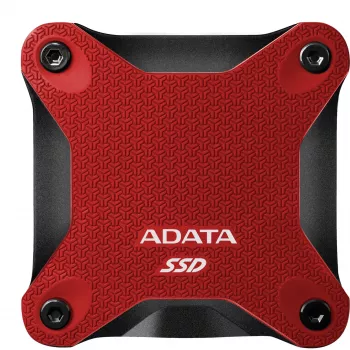 SSD externo ADATA SD620 1 TB, portátil USB 3.2 Gen 2 (Micro-USB B), velocidad de lectura 520 MB/s, velocidad de escritura 460 MB/s, resistente a golpes, Rojo