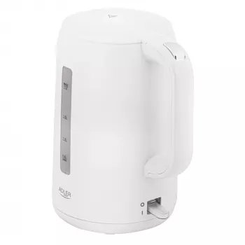 Adler Hervidor de agua | AD 1386 | Eléctrico | 1850 W | 2,2 L | Plástico | Base giratoria 360° | Blanco