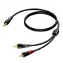 Cable de audio conector jack estéreo de 3,5 mm a 2x conector RCA/Cinch Procab 1KPCL049 5 m