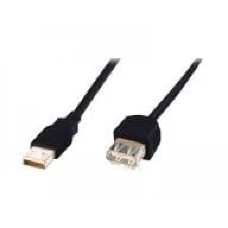 Digitus - Cable de extensión USB - USB Type-A, 4 pines (M) - USB Type-A, 4 pines (H) - 3,0 m (USB / USB2.0) - Negro (AK-300202-030-S)