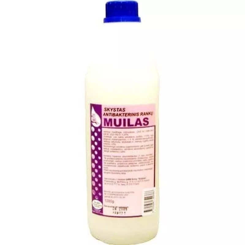 Jabón de manos líquido antibacteriano Nenurodyta P03-04-2-01, botella de 1 l