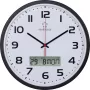 Reloj de pared Renkforce HD-WRCL135, 32 cm de diámetro, negro