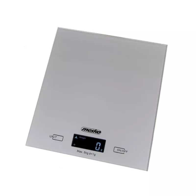 Mesko | Báscula de cocina | MS 3145 | Capacidad máxima 5 kg | División 1 g | Tipo de pantalla LCD | Plata