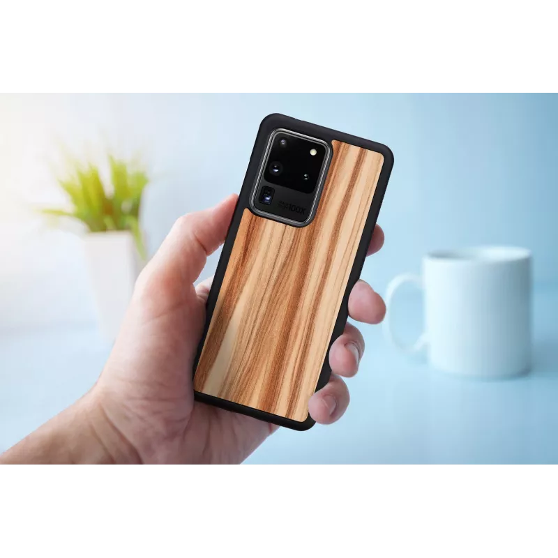 Funda para móvil man and wood para Samsung Galaxy S20 Ultra — cappuccino negra