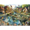 Puzzle 1000 piezas, Schmidt Spiele Dorf am Waldrand, ilustración de paisaje