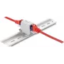 Módulo Keystone DELOCK 90934 – conector RJ-45 plano, blanco/gris, 30,5×46,6×18 mm