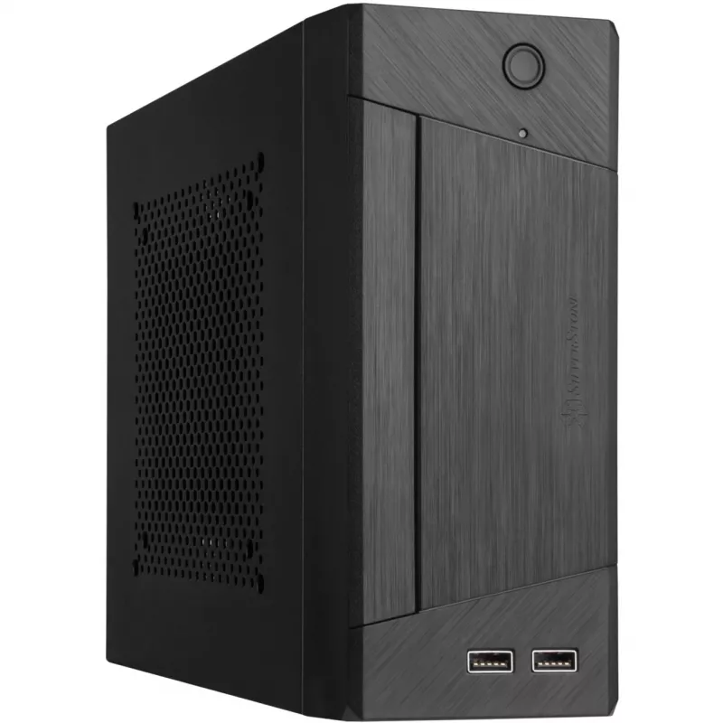 SilverStone MILO ML10 - USFF - Mini-ITX - sin fuente de alimentación - negro - USB/audio (SST-ML10B)
