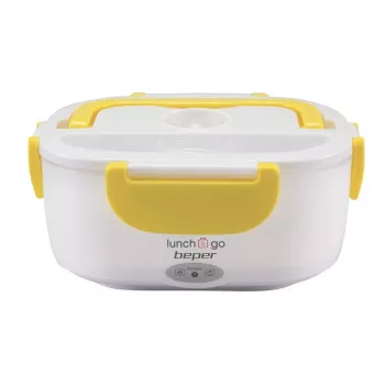 Fiambrera eléctrica Beper 90.920G – calientacomidas 1 L, amarillo