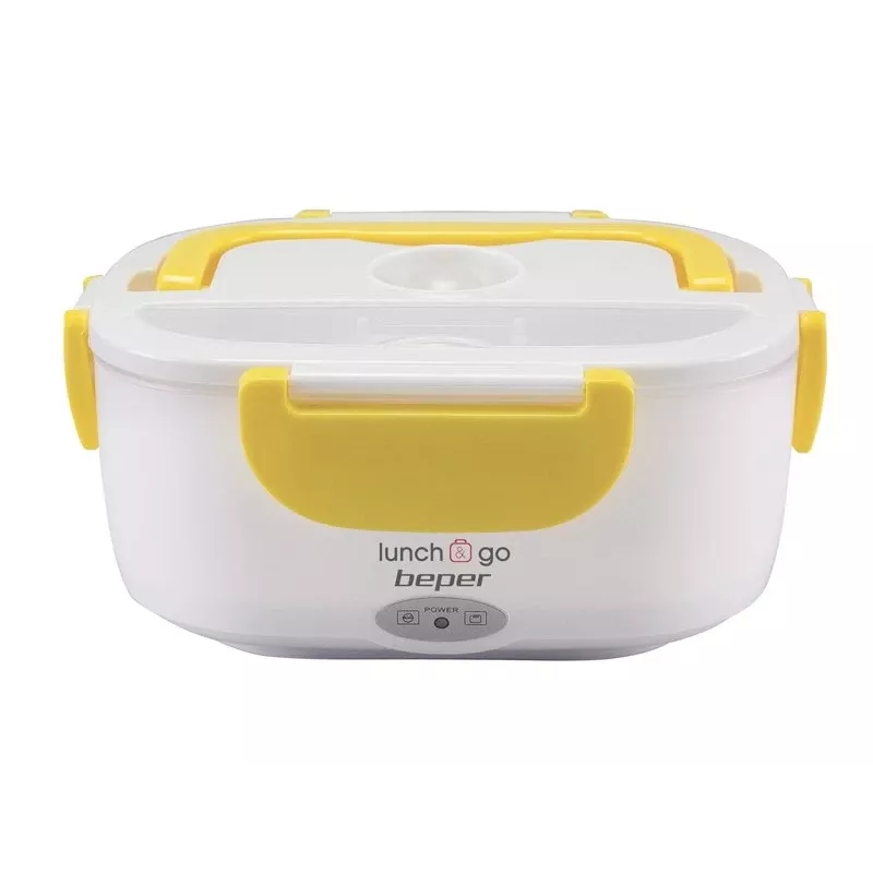 Fiambrera eléctrica Beper 90.920G – calientacomidas 1 L, amarillo