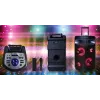 Altavoz de karaoke Bluetooth portátil MANTA SPK0803B140 140W, a batería, MIC/USB/microSD, FM, ecualizador, ruedas