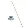Caña para gatos ZOLUX Ethicat Owl, madera, rellena de hierba gatera, 40 cm