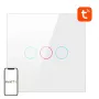 Interruptor de luz inteligente Avatto TS02-EU-W3 WiFi 3 vías — interruptor WiFi de pared para control múltiple