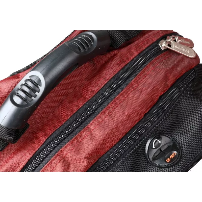 Addison 311015 funda para portátil 39,6 cm (15,6) mochila negra, burdeos