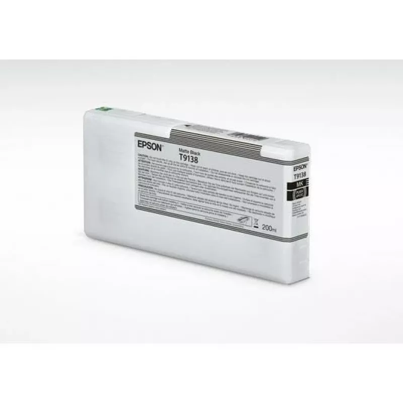Cartucho de tinta Epson T9138 Negro mate 200 ml – Cartucho de tinta negro mate