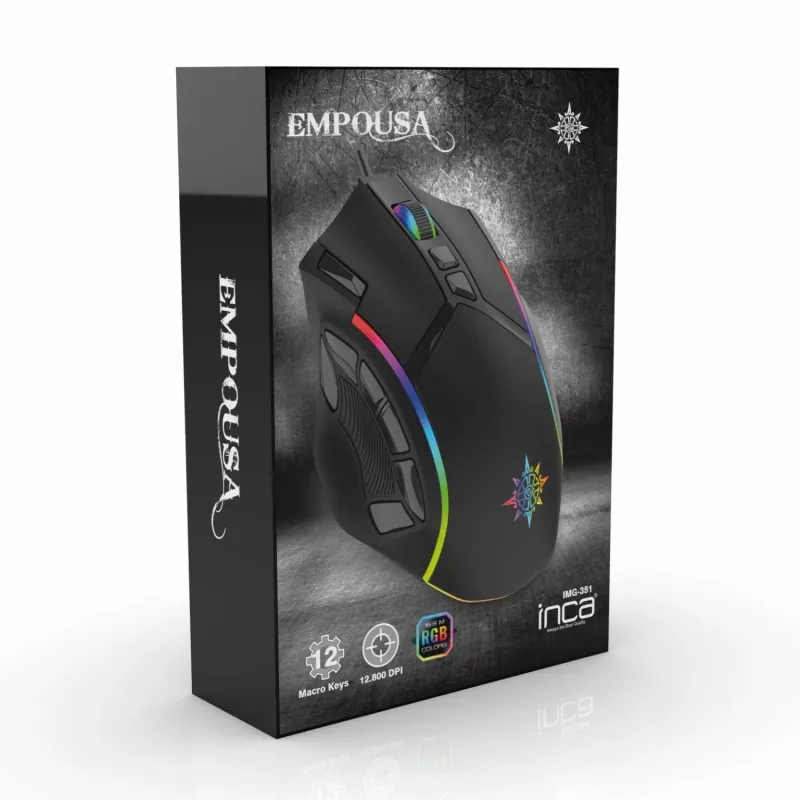 Ratón gaming Inca IMG-351 USB Type-A óptico para diestros