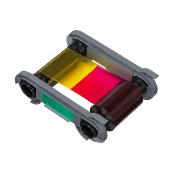 Cinta Evolis R6F203E100 para impresoras de tarjetas Primacy y Elypse, color completo YMCKO
