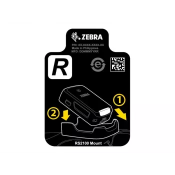 Zebra SG-RS2X-HMTRA-01 soporte, soporte pasivo, lector de códigos de barras, negro