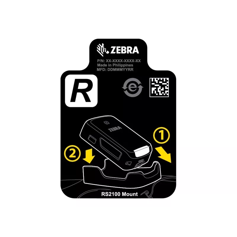 Zebra SG-RS2X-HMTRA-01 soporte, soporte pasivo, lector de códigos de barras, negro