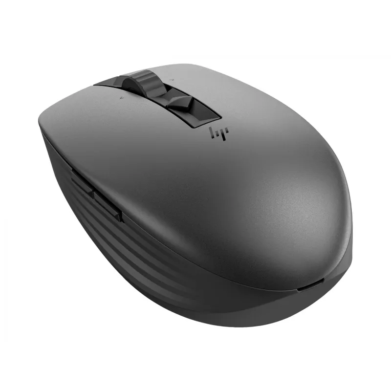 HP 710 Ratón inalámbrico silencioso recargable, ambidiestro, RF Wireless + Bluetooth, 3000 DPI, negro