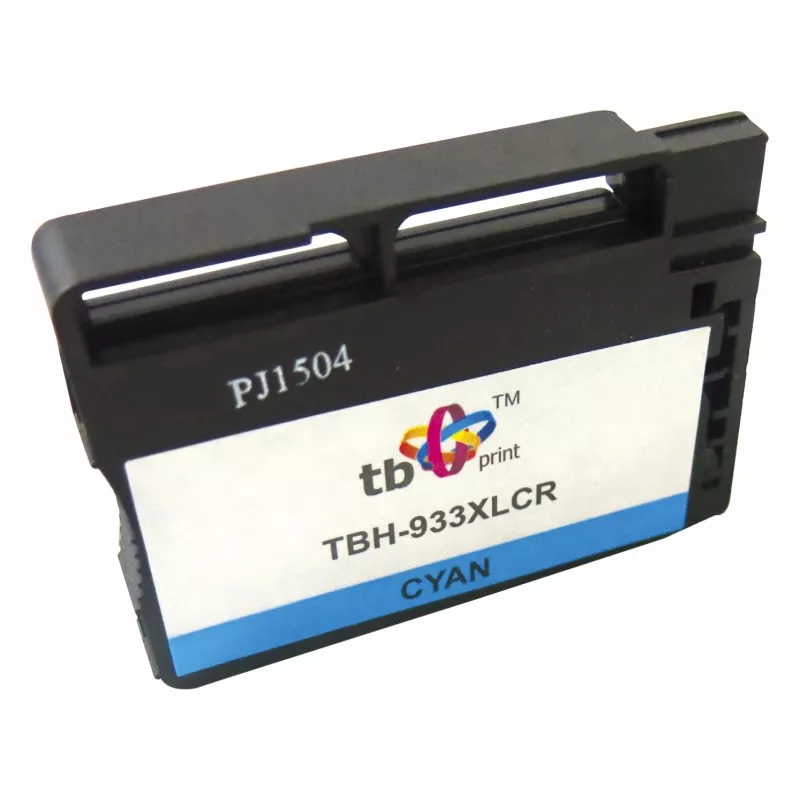 TB Print TBH-933XLCR cartucho de tinta remanufacturado para HP 933XL (CN054AE), HP Officejet 6100 ePrinter, cian, 16 ml, 825 páginas