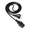 Cable de alimentación para servidor Akyga CEE 7/7 a IEC C19, 250 V, 1,8 m (AK-UP-01)