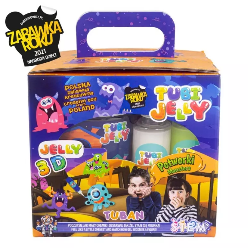 Set pequeño de gelatina para acuario TUBAN TU3329 — 6 colores, figuras de monstruos pequeños