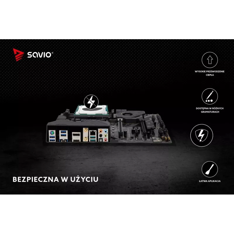 Pasta térmica SAVIO TG-02 8,5 W/mK 2 g