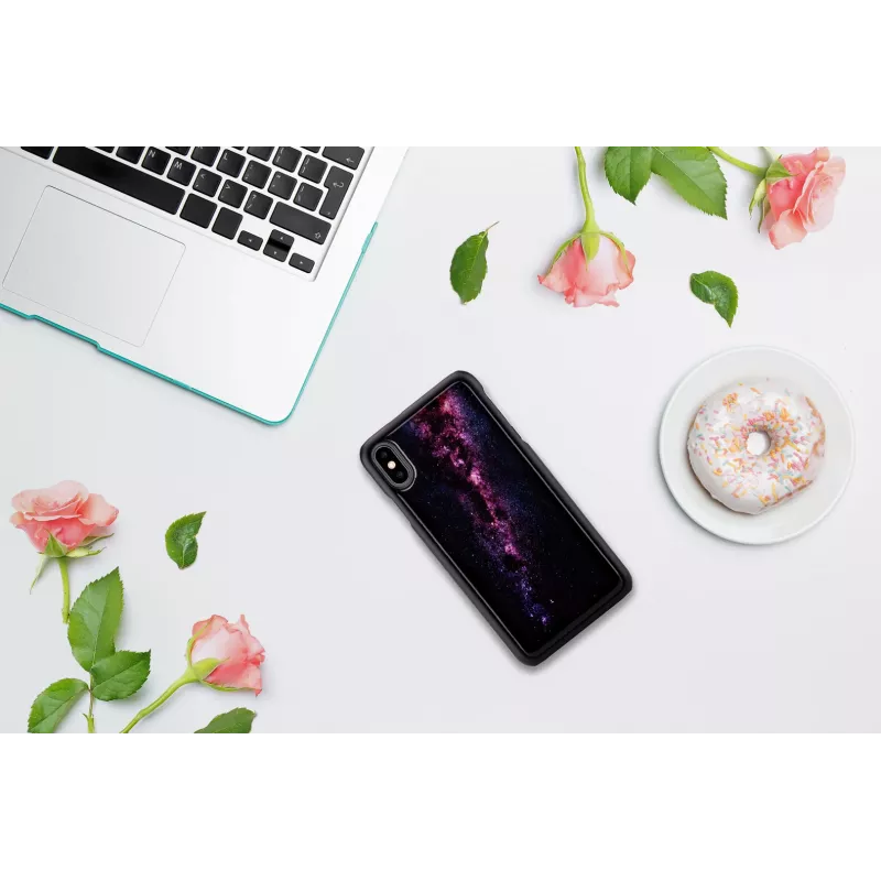 Funda para móvil iKins para iPhone XS Max — milky way negra