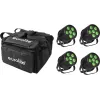 Foco LED tipo par EUROLITE 20000957 4x Silent QCL Floor con bolsa blanda