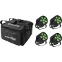 Foco LED tipo par EUROLITE 20000957 4x Silent QCL Floor con bolsa blanda