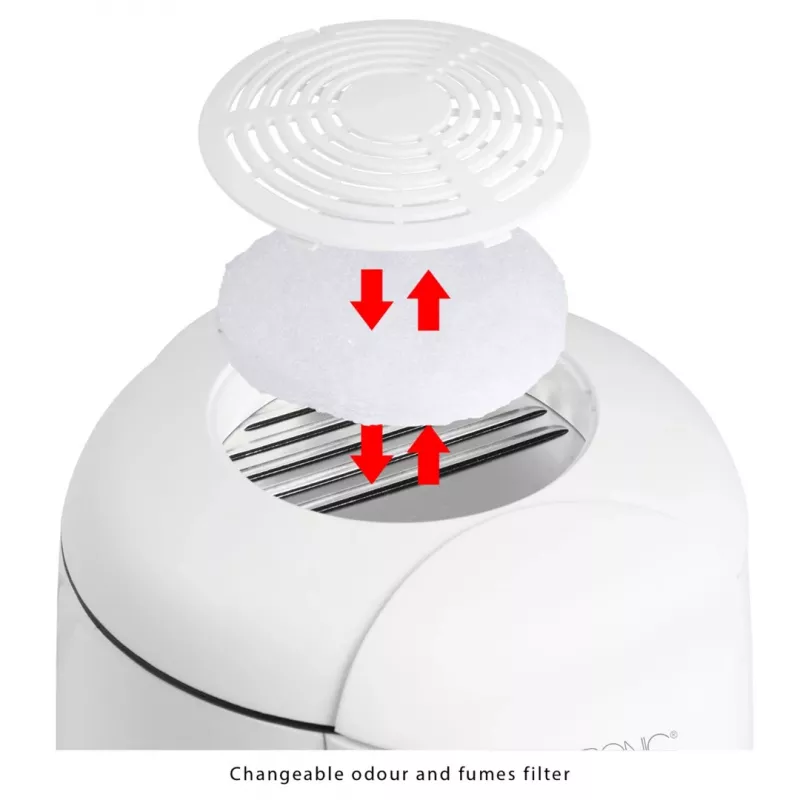 Freidora Clatronic FFR 2916 Single 1 L de sobremesa 900 W gris, blanco