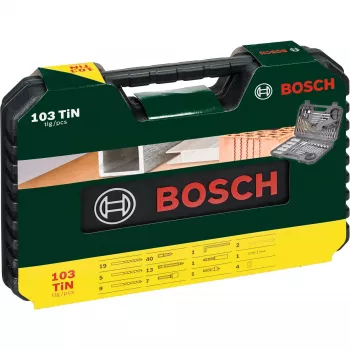 Set de accesorios Bosch V-Line 103 uds. — set de accesorios de brocas y puntas Bosch de 103 piezas