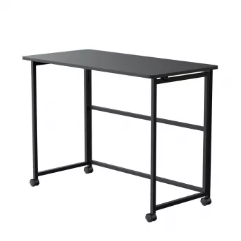 Mesa plegable Maclean, negra, portátil, 100 x 50 cm, máx. 50 kg MC-1250 B