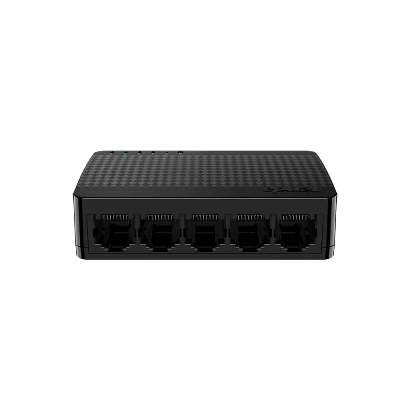 Switch de red TENDA SG105M — 5 puertos Gigabit Ethernet (10/100/1000), negro, montaje en sobremesa/pared