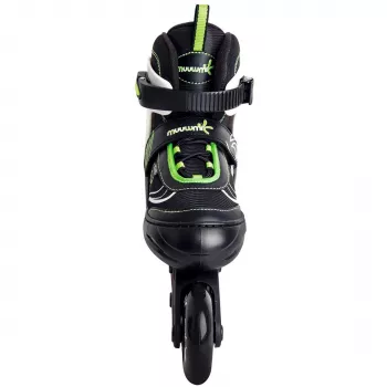 Patines en línea infantiles ajustables talla 29-32, verde/negro