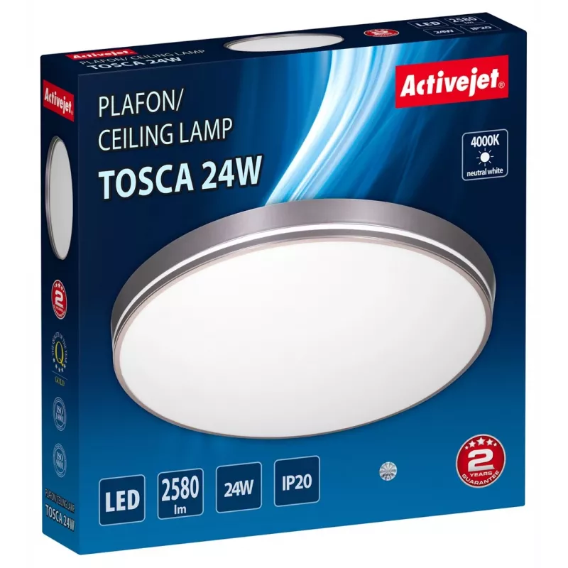 Activejet AJE-TOSCA Lámpara de techo LED 24W