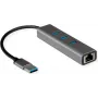 Dock para portátil ROLINE 12021112 con cable USB Type-A gris Ethernet 1000 Mbit/s