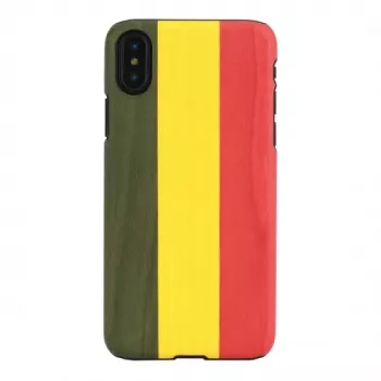 Funda para smartphone man and wood para iPhone X/XS — Reggae negro, tapa trasera rígida protectora