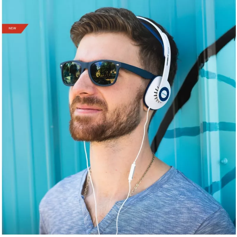 Koss KPH30i Auriculares con cable diadema Azul, Blanco