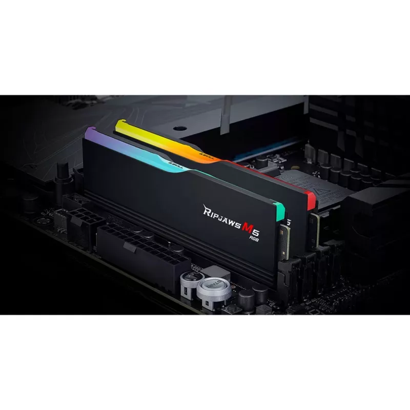 DIMM 32 GB DDR5-6800 (2x 16 GB) Dual-Kit, memoria negra, F5-6800J3445G16GX2-RM5RK, Ripjaws M5 RGB, INTEL XMP
