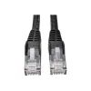 Cable Ethernet Gigabit Cat6 Snagless Molded (UTP) Eaton Tripp Lite Serie (RJ45 M/M), PoE, negro, 1,52 m - cable de parcheo - RJ-45 (M) a RJ-45 (M) - 1,52 m - UTP - CAT 6 - Moulded