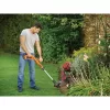 Black+Decker ST1823 cortabordes a batería de 18 V, 25 cm, Li-ion de 1,5 Ah, mango telescópico, naranja/negro