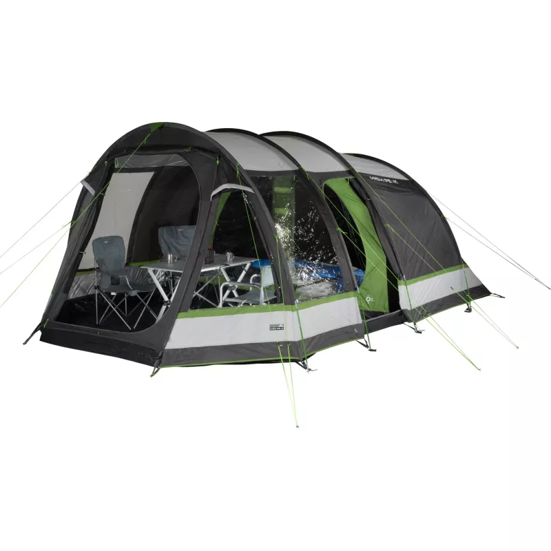 Tienda de campaña familiar tipo túnel High Peak Bozen 5.0 (gris/verde)