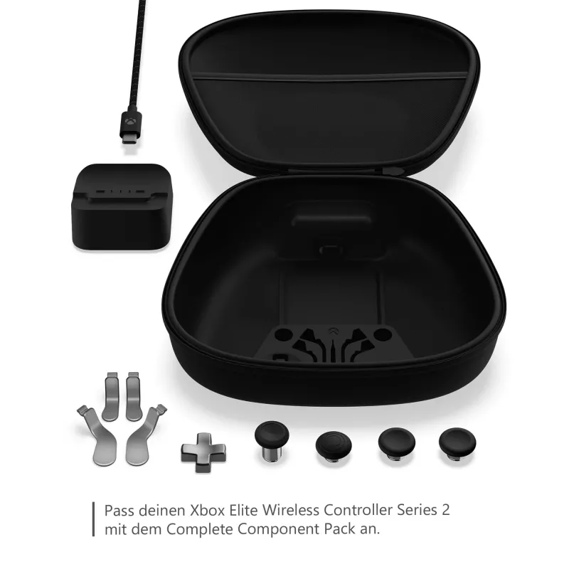 Funda para mando de gaming Microsoft Xbox Elite Wireless Controller Series 2 Complete Component Pack negro plata