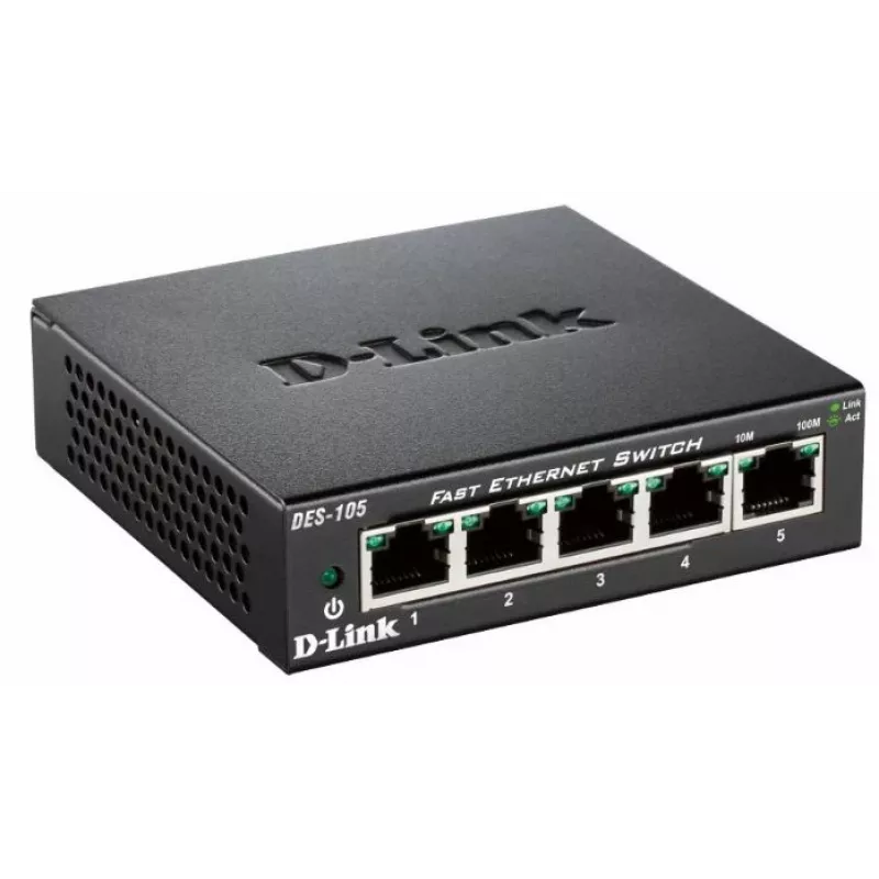 D-Link DES-105 no gestionado L2 negro